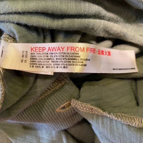 Intimately Free People Green Cotton Jumpsuit Romper Size S/P - Picture 5 of 5